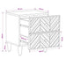 Noptieră 2 pcs Maro 40 x 33,5 x 46 cm Lemn de mango solid - WALTI WALTI