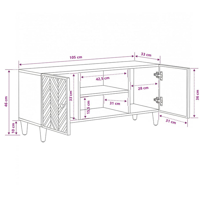 Dulapuri de depozitare cu depozitare Maro 105 x 33,5 x 46 cm WALTI