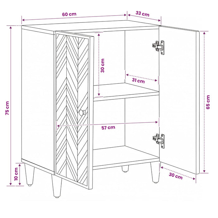 Dulapuri de depozitare Maro 60 x 33,5 x 75 cm WALTI