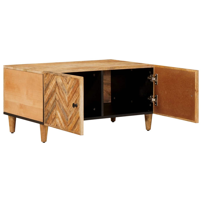Masă de cafea Maro 80 x 50 x 40 cm Lemn de mango solid WALTI