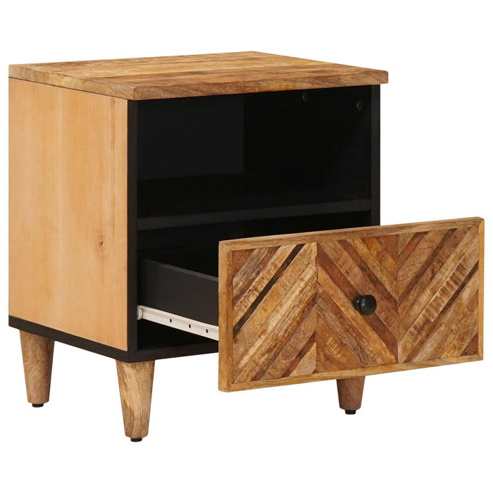 Noptieră 2 pcs Maro 50 x 33 x 60 cm Lemn de mango solid - WALTI WALTI
