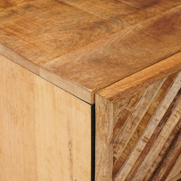 Noptieră cu sertar Maro 50 x 33 x 60 cm Lemn de mango solid WALTI
