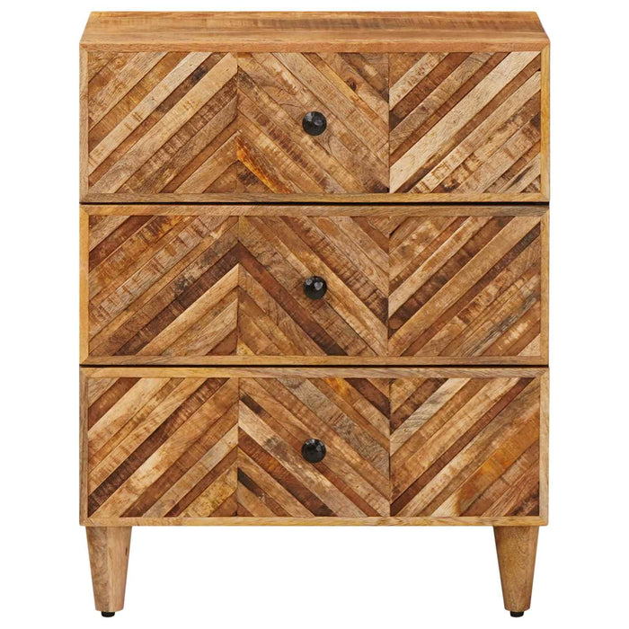 Noptieră cu sertar Maro 50 x 33 x 60 cm Lemn de mango solid WALTI