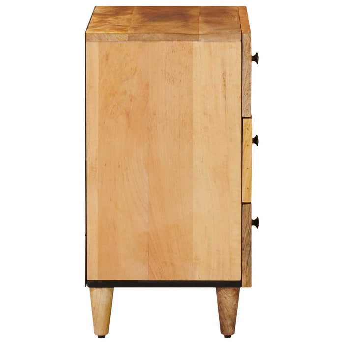 Noptieră cu sertar Maro 50 x 33 x 60 cm Lemn de mango solid WALTI
