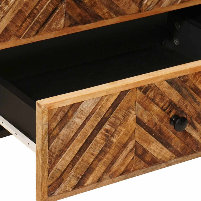 Noptieră cu sertar Maro 50 x 33 x 60 cm Lemn de mango solid WALTI