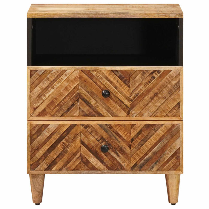 Noptieră cu sertar Maro 50 x 33 x 60 cm Lemn de mango solid WALTI