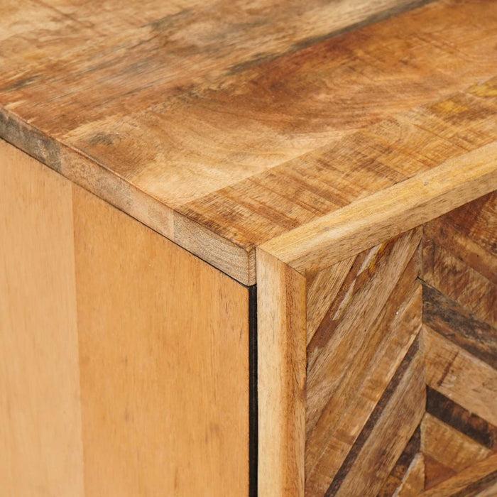 Noptieră cu sertar Maro 50 x 33 x 60 cm Lemn de mango solid WALTI