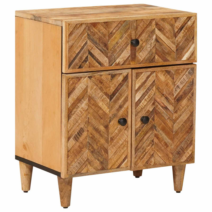 Noptieră cu sertar Maro 50 x 33 x 60 cm Lemn de mango solid WALTI