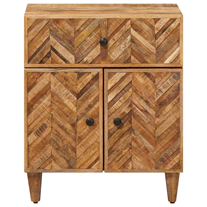 Noptieră cu sertar Maro 50 x 33 x 60 cm Lemn de mango solid WALTI