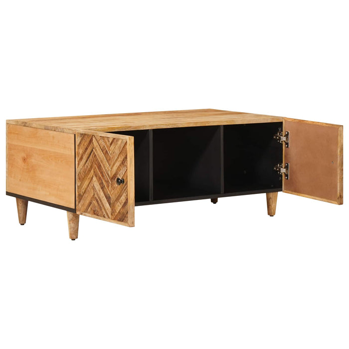 Masă de cafea Maro 100 x 54 x 40 cm Lemn de mango solid WALTI
