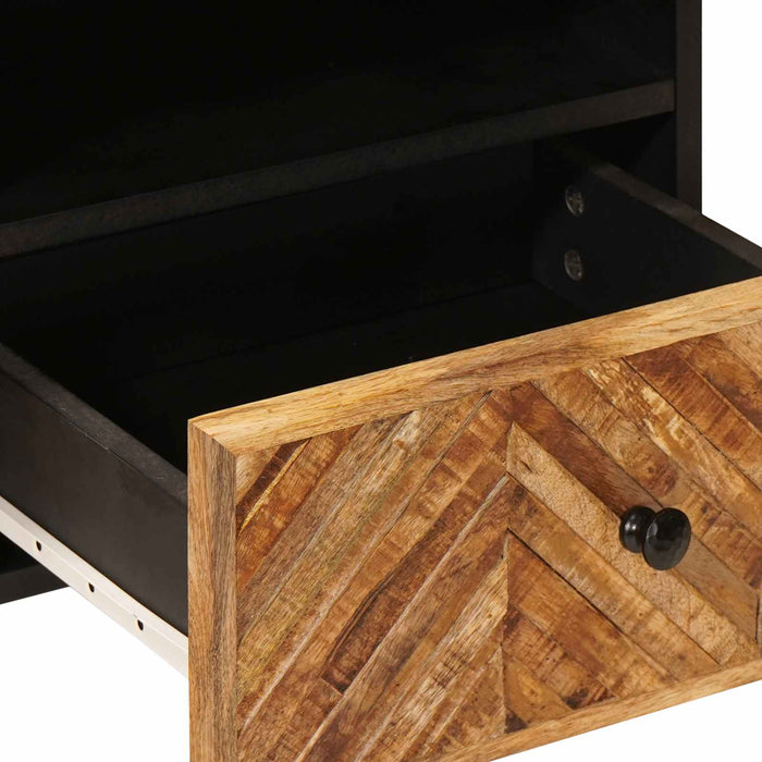 Masă de cafea Maro 80 x 54 x 40 cm Lemn de mango solid WALTI