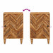 Dulap de Baie cu ușă Maro 38 x 33,5 x 58 cm Lemn de mango solid - WALTI WALTI