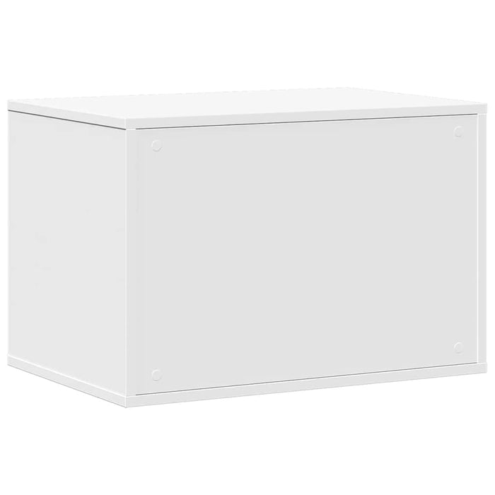Cutie litieră pisici alb 60x40x40 cm lemn prelucrat - WALTI WALTI