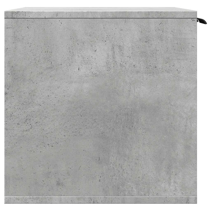 Cutie litieră pisici gri beton 60x40x40 cm lemn prelucrat - WALTI WALTI