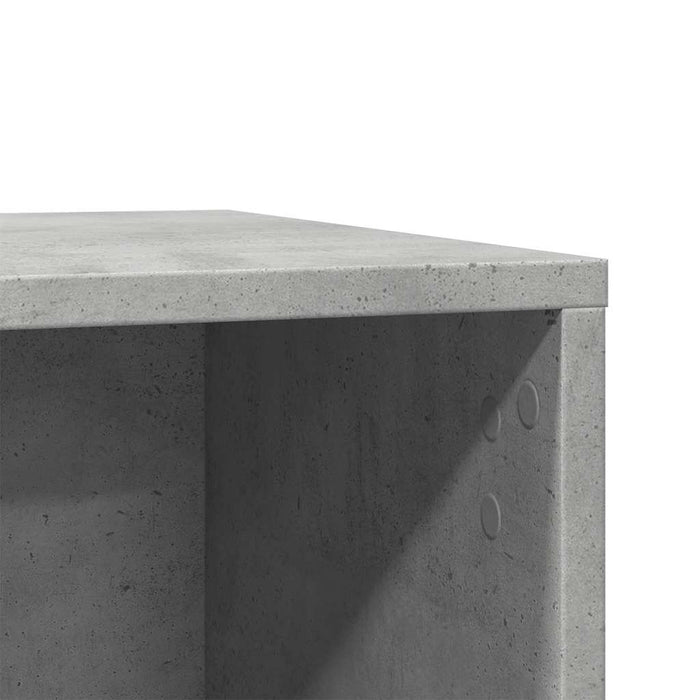 Cutie litieră pisici gri beton 60x40x40 cm lemn prelucrat - WALTI WALTI