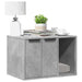 Cutie litieră pisici gri beton 60x40x40 cm lemn prelucrat - WALTI WALTI