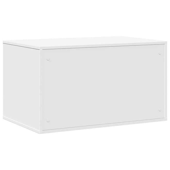 Cutie litieră pisici alb 80x50x45 cm lemn prelucrat - WALTI WALTI