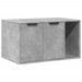 Cutie litieră pisici gri beton 80x50x45 cm lemn prelucrat - WALTI WALTI
