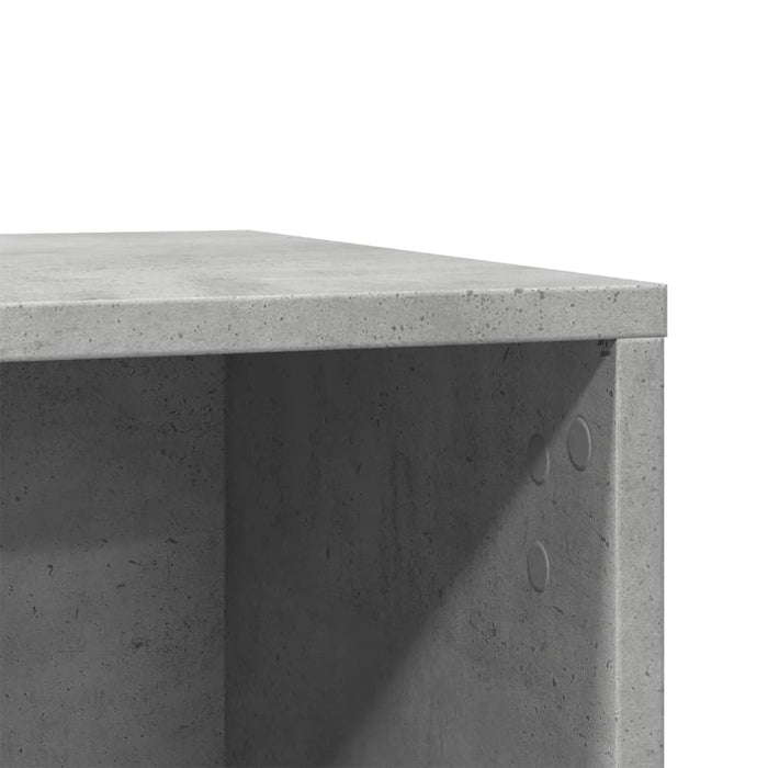 Cutie litieră pisici gri beton 80x50x45 cm lemn prelucrat - WALTI WALTI