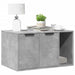 Cutie litieră pisici gri beton 80x50x45 cm lemn prelucrat - WALTI WALTI