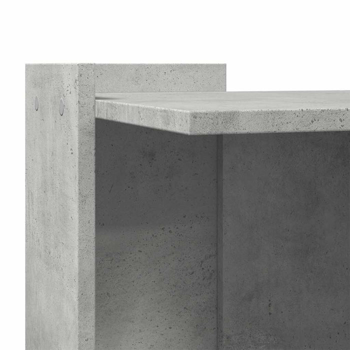 Cutie litieră pisici gri beton 42x42x51 cm lemn prelucrat WALTI