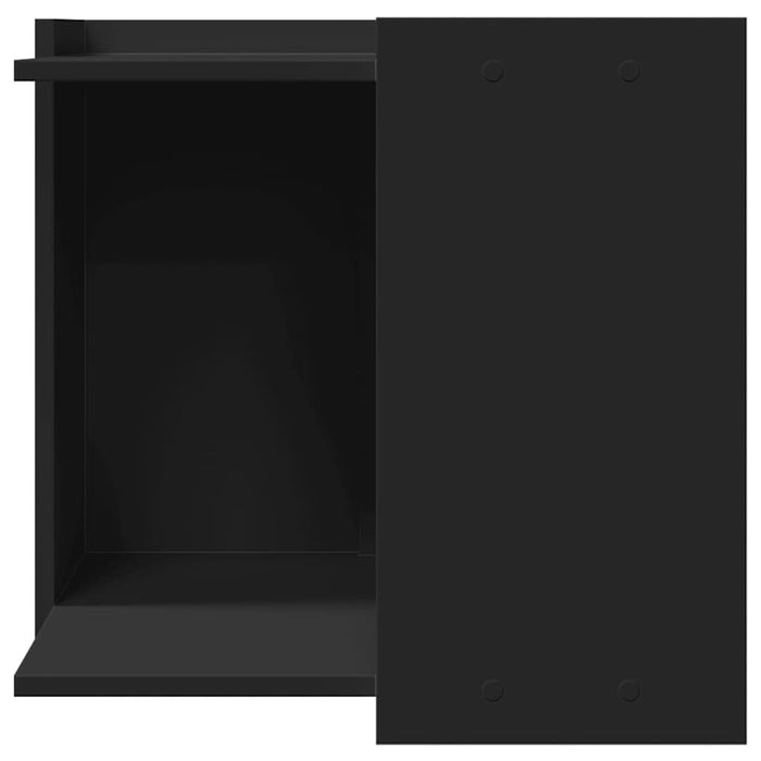Cutie litieră pisici negru 53x53x51 cm lemn prelucrat WALTI