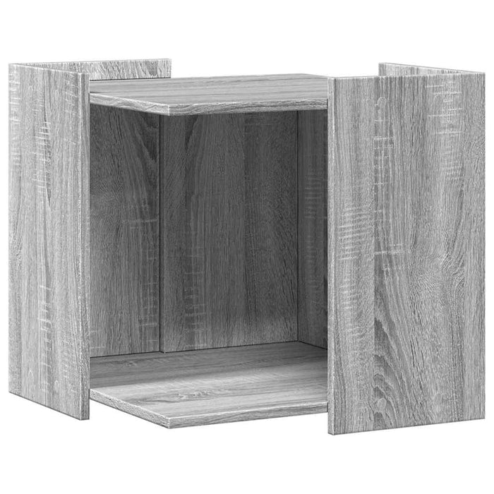 Cutie litieră pisici sonoma gri 53x53x51 cm lemn prelucrat WALTI