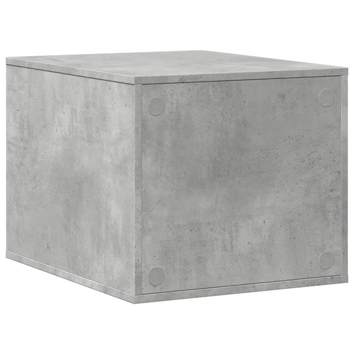 Cutie litieră pisici gri beton 47x59x42 cm lemn prelucrat - WALTI WALTI