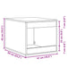 Cutie litieră pisici lemn vechi 47x59x42 cm lemn prelucrat - WALTI WALTI