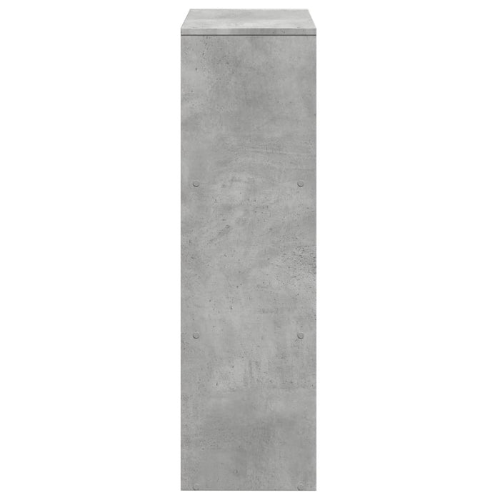 Bibliotecă/separator cameră-3 niveluri-, gri, 99x29x99 cm lemn - WALTI WALTI