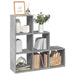 Bibliotecă/separator cameră-3 niveluri-, gri, 99x29x99 cm lemn - WALTI WALTI