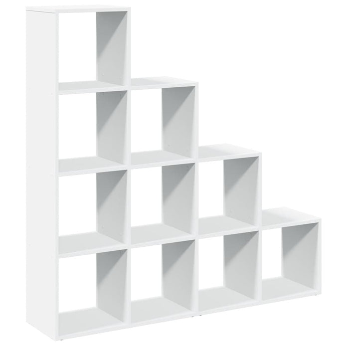 Bibliotecă/separator 4 niveluri, alb, 131,5x29x131,5 cm lemn - WALTI WALTI