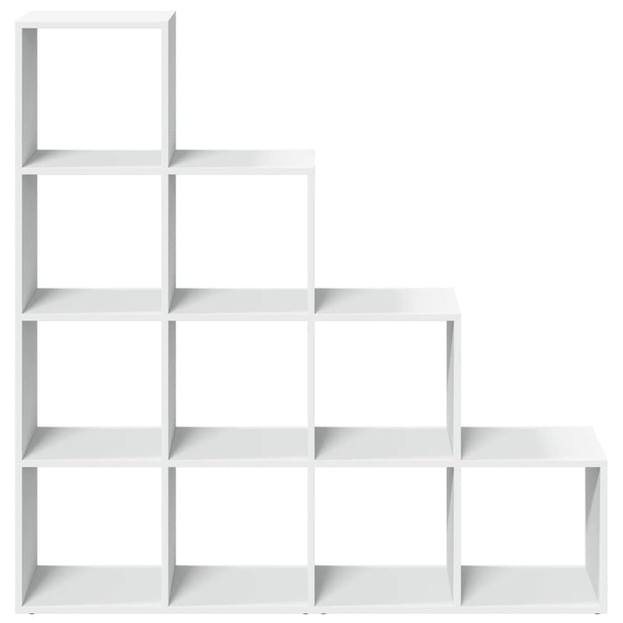 Bibliotecă/separator 4 niveluri, alb, 131,5x29x131,5 cm lemn - WALTI WALTI