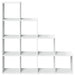Bibliotecă/separator 4 niveluri, alb, 131,5x29x131,5 cm lemn - WALTI WALTI