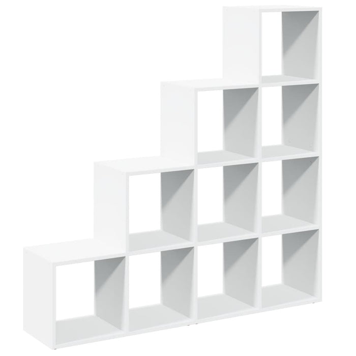 Bibliotecă/separator 4 niveluri, alb, 131,5x29x131,5 cm lemn - WALTI WALTI