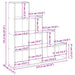 Bibliotecă/separator 4 niveluri, alb, 131,5x29x131,5 cm lemn - WALTI WALTI