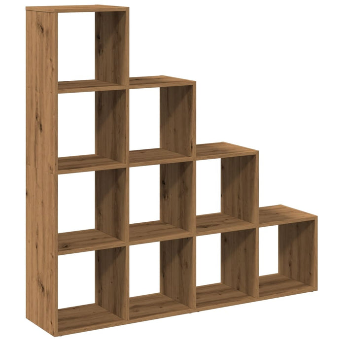 Bibliotecă/separator 4 niveluri stejar 131,5x29x131,5 cm lemn - WALTI WALTI
