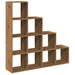Bibliotecă/separator 4 niveluri stejar 131,5x29x131,5 cm lemn - WALTI WALTI