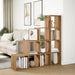 Bibliotecă/separator 4 niveluri stejar 131,5x29x131,5 cm lemn - WALTI WALTI