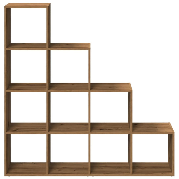 Bibliotecă/separator 4 niveluri stejar 131,5x29x131,5 cm lemn - WALTI WALTI