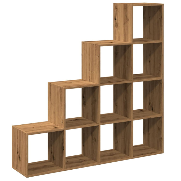 Bibliotecă/separator 4 niveluri stejar 131,5x29x131,5 cm lemn - WALTI WALTI