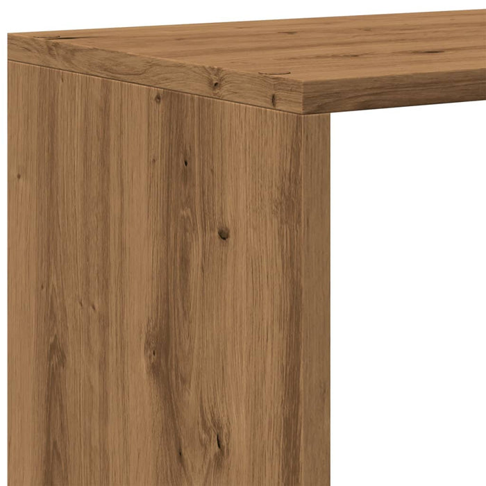 Bibliotecă/separator 4 niveluri stejar 131,5x29x131,5 cm lemn - WALTI WALTI