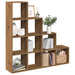 Bibliotecă/separator 4 niveluri stejar 131,5x29x131,5 cm lemn - WALTI WALTI