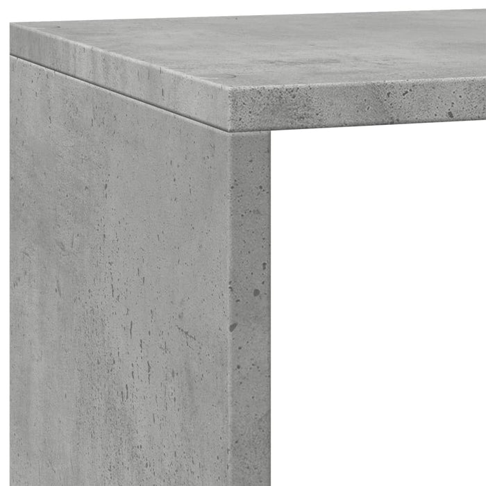 Bibliotecă/separator cameră gri beton 137,5x29x103,5 cm lemn - WALTI WALTI