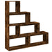 Bibliotecă/separator stejar fumuriu 143,5x29x143,5 cm lemn - WALTI WALTI