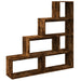 Bibliotecă/separator stejar fumuriu 143,5x29x143,5 cm lemn - WALTI WALTI