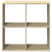 Bibliotecă/separator cameră stejar sonoma 69,5x29x69,5 cm lemn - WALTI WALTI