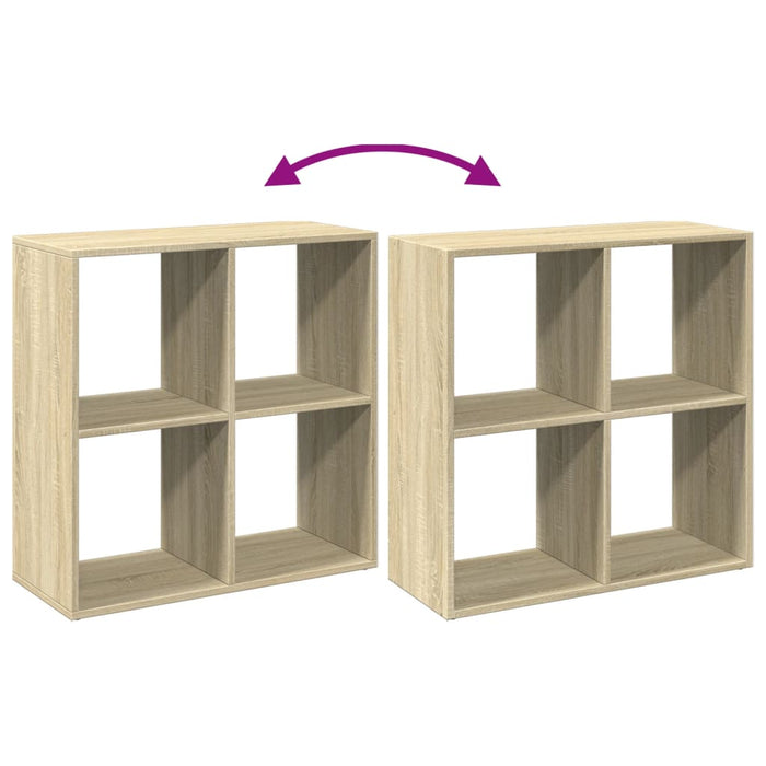 Bibliotecă/separator cameră stejar sonoma 69,5x29x69,5 cm lemn - WALTI WALTI