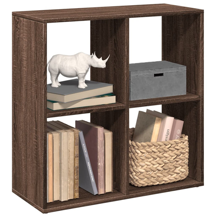 Bibliotecă/separator cameră stejar maro 69,5x29x69,5 cm lemn - WALTI WALTI