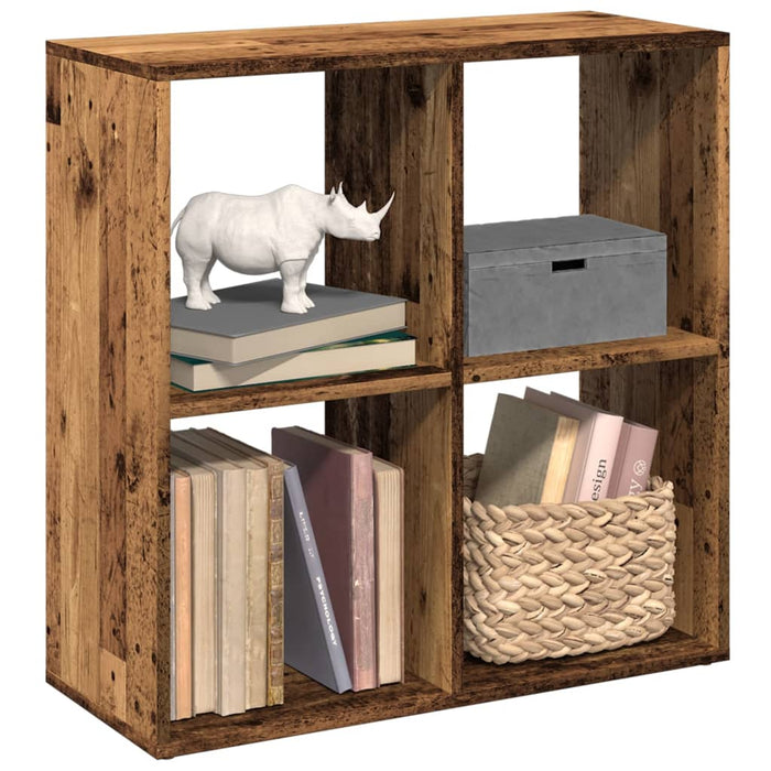 Bibliotecă/separator cameră lemn vechi 69,5x29x69,5 cm lemn - WALTI WALTI